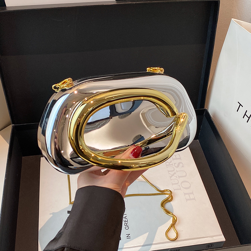 Women Bags 2026 Trends - Gouden sluiting Box Clutch Bag dames