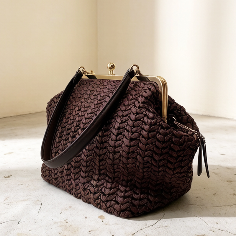 Handgeweven Kisslock Frame Sch - Women'S Raffia Bags recensie en prijs