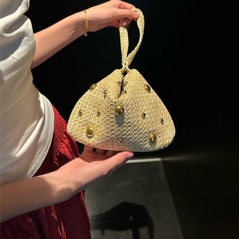 Driehoekige geweven stro clutc - Women'S Raffia Bags recensie en prijs