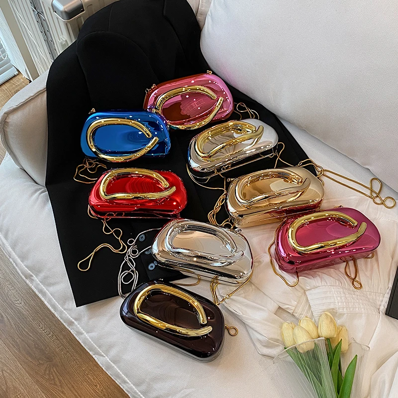 Gouden sluiting Box Clutch Bag - Women Bags 2026 Trends recensie en prijs