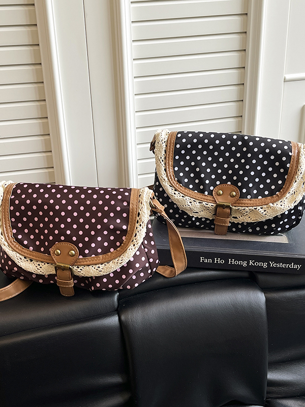 Retro Polka Dot Kantversiering - Women'S Young Bags recensie en prijs