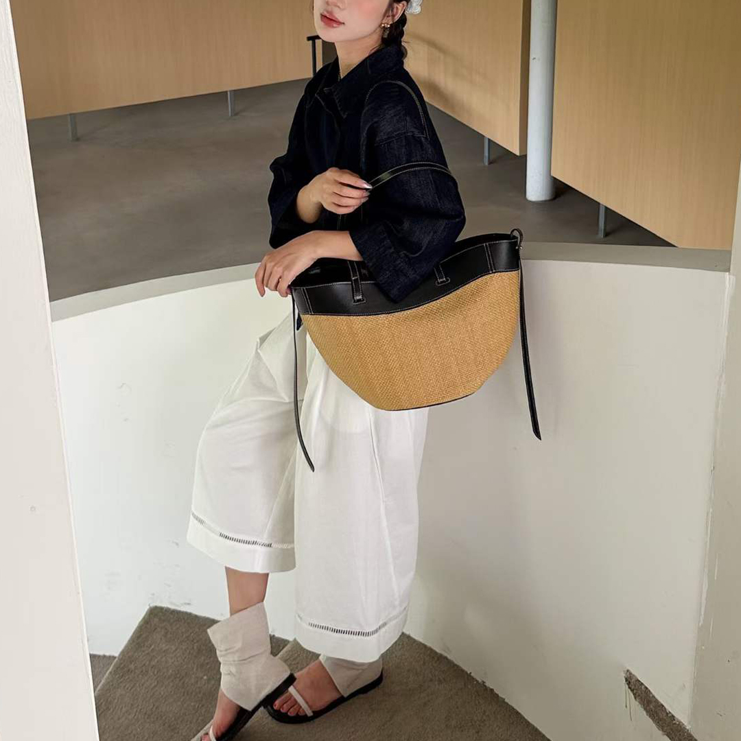 Mendy Echt leer Natuurlijke Ra - Women'S Raffia Bags recensie en prijs